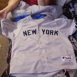 New York Yankees Derek Jeter 3000 career hits Gray Baseball Jersey